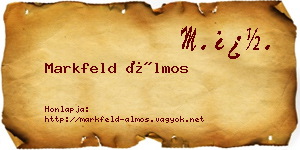 Markfeld Álmos névjegykártya